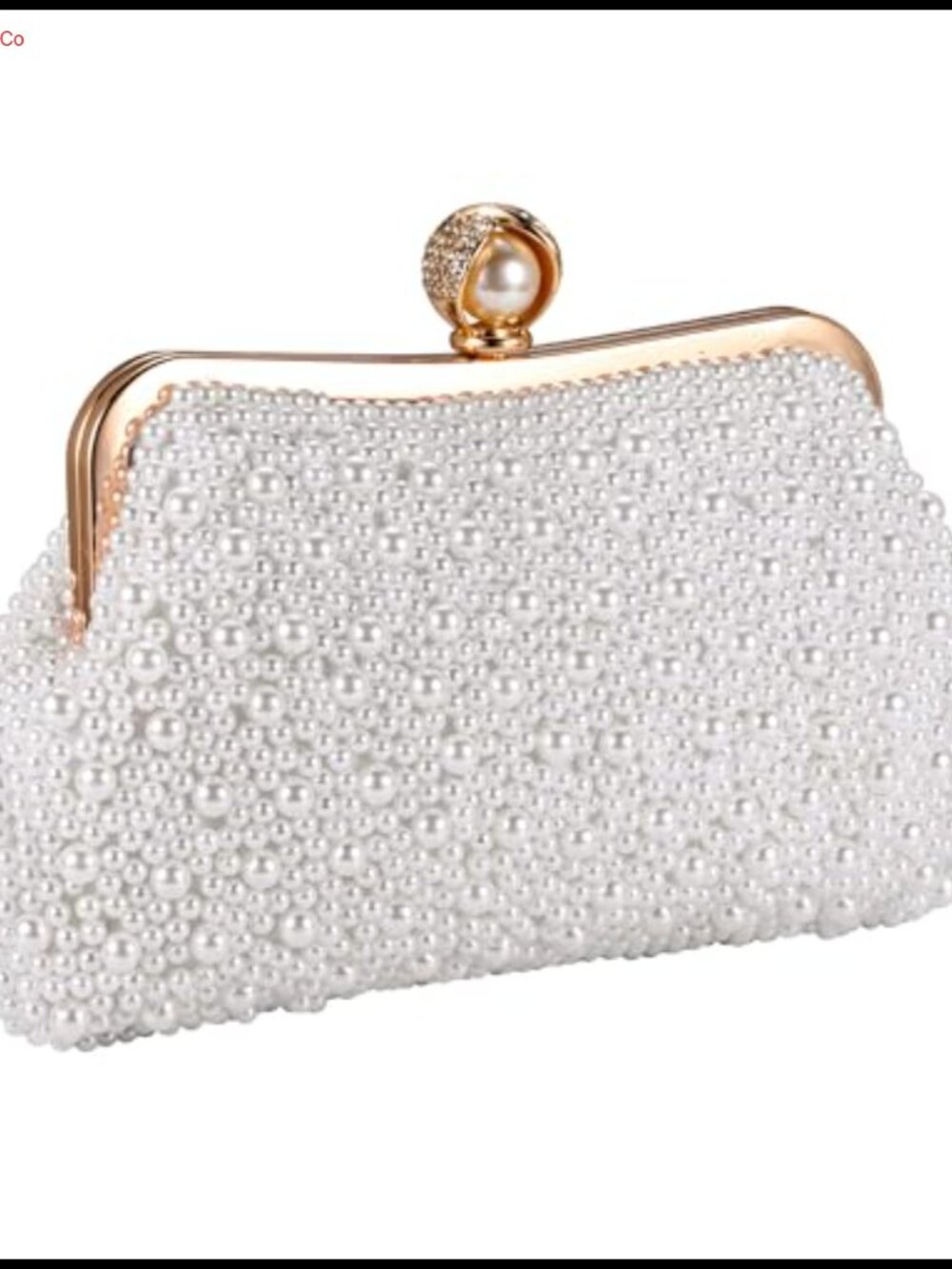 Pearl Clutch Purse Women Crossbody Evening Handbag Floral